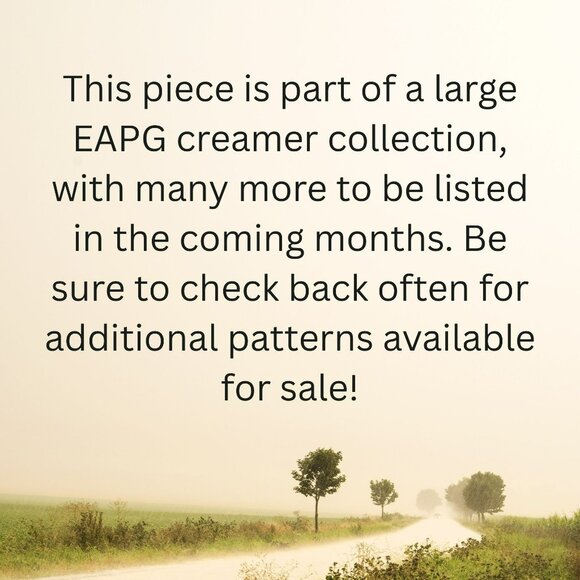 Antique EAPG Glass Creamer Cardinal Bird on Tree, Vintage Pressed Glass USA Made - Picture 12 of 12